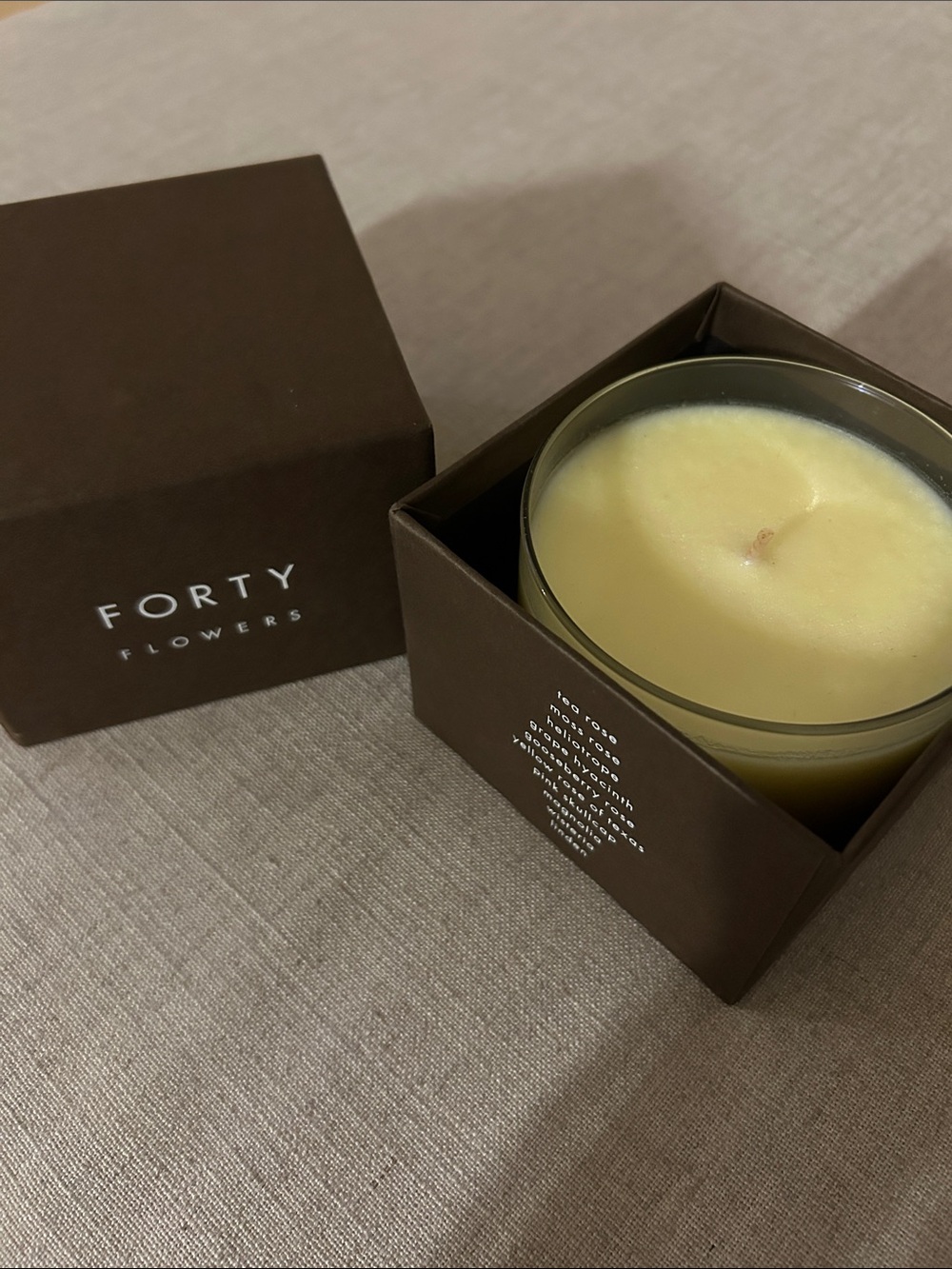 Brand New Forty Five Ten Limited Edition Forty Flowers Soy Candle (Red Flower)